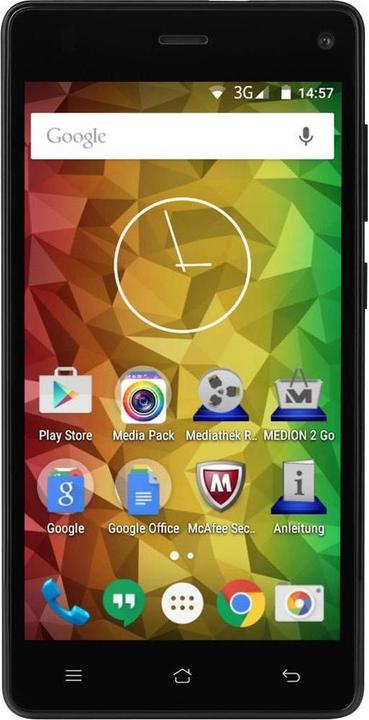 Produktbild Medion Life E5001 (8 GB, Schwarz, 5", Dual SIM, 8 Mpx, 3G)