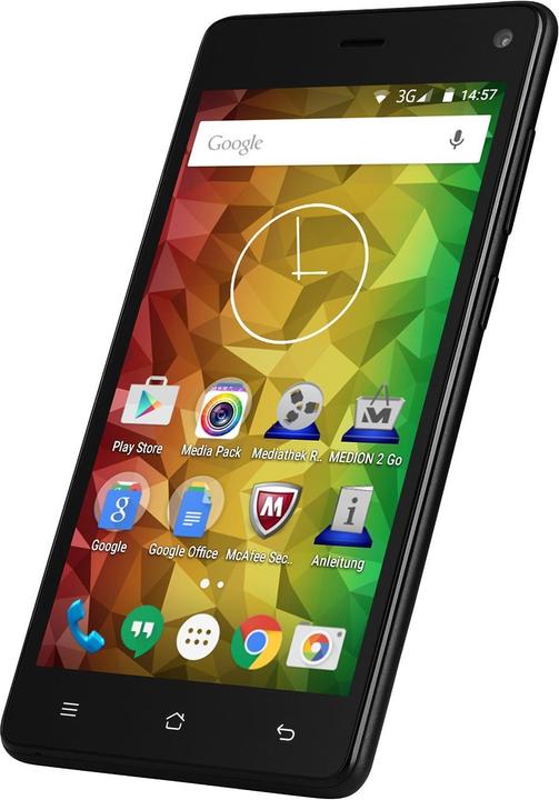 Medion Life E5001 (8 GB, Black, 5", Dual SIM, 8 Mpx, 3G)