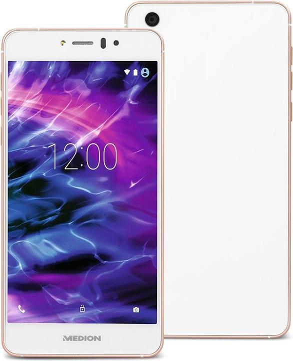 Medion Life X5020 (32 Go, Blanc, Roses, 5", Double SIM, 13 Mpx, 4G)