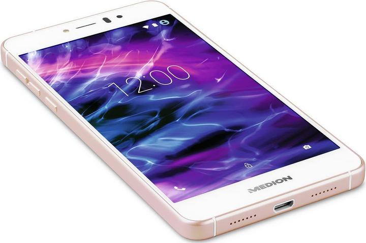Image du produit Medion Life X5020 (32 Go, Blanc, Roses, 5", Double SIM, 13 Mpx, 4G)