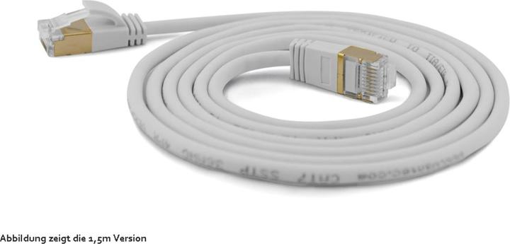 Wantec Extra dünnesCat.7 Rohkabel SSTP Patchkabel (S/FTP, CAT7, 0.10 m)