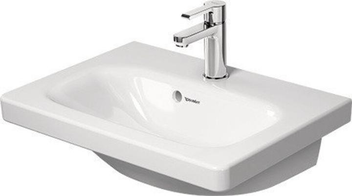 Duravit Waschtisch DURASTYLE COMPACT m ÜL HLB 550x400mm 1 Hahnloch weiss (400 mm, 550 mm)