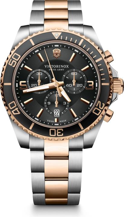 Produktbild Victorinox Maverick Chrono 43, 5N 2T, BLK dial, 5N 2T SST br (Chronograph, Taucheruhr, 43 mm)