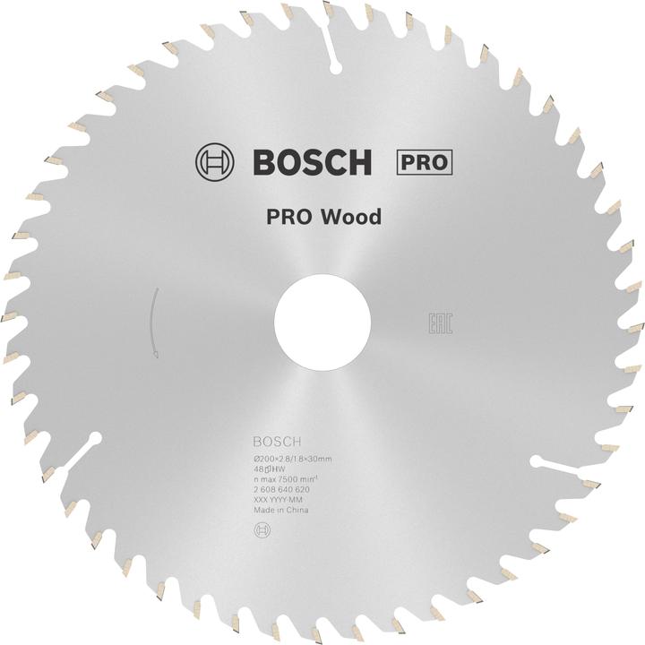 Produktbild Bosch Professional Zubehör PRO Wood Kreissägeblatt, 200 x 2.8 x 30 mm