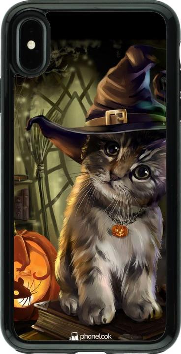 Produktbild PhoneLook Hülle Hybrid Armor schwarz Halloween 21 Witch cat (Apple iPhone XS Max)