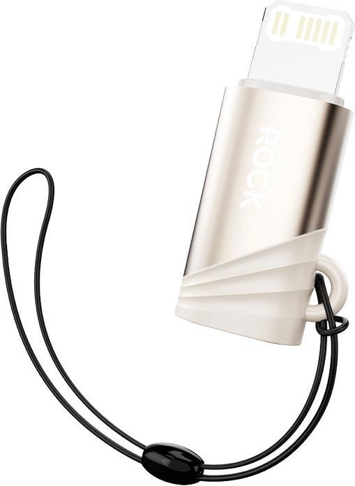 Actual product image Rock - RCL0021 Adapter USB Typ-C Female zu Lightning Adapter männlich, Gold (USB Type C, Lightning)