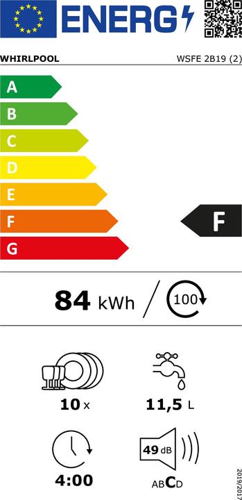 Energy Label Whirlpool WSFE2B19