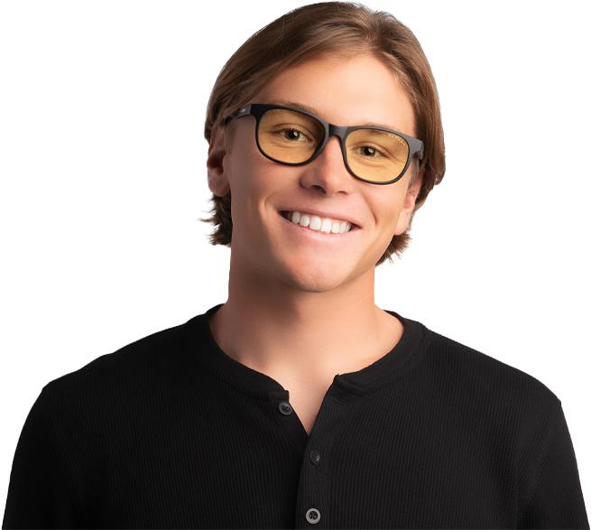 Actual product image Gunnar Gaming Glasses Rush Onyx Clear