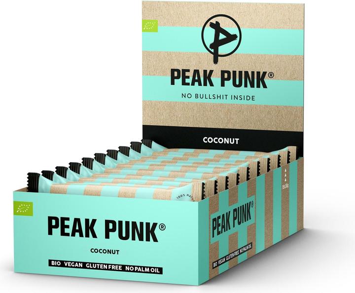 Actual product image Peak Punk Bio Energy Bar (Coconut, 15 pcs., 570 g)