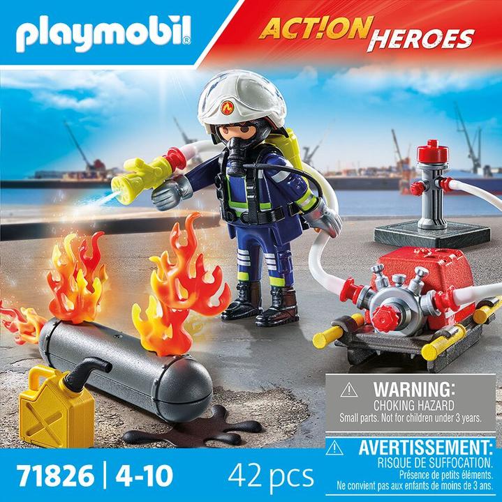 Produktbild Playmobil Löschung eines Gastanks (71826, Playmobil Action Heroes)