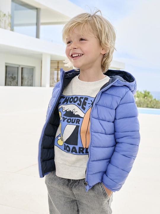 Immagine prodotto Vertbaudet Jungen Light-Steppjacke mit Kapuze und Recycling-Polyester (122)