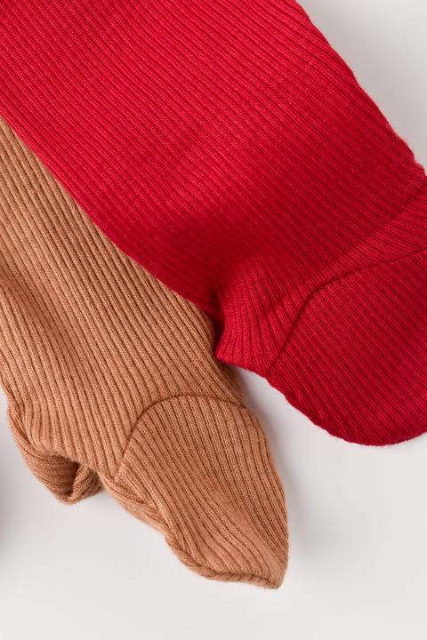 Produktbild BabyCosy Strickhose mit Fuss. 2 Pack (68)