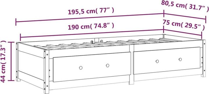 Produktbild VidaXL Rees (75 x 190 cm)