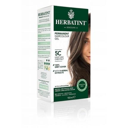 Actual product image Herbatint Farbe 5C Hell Aschgrau Kastanie 150ml