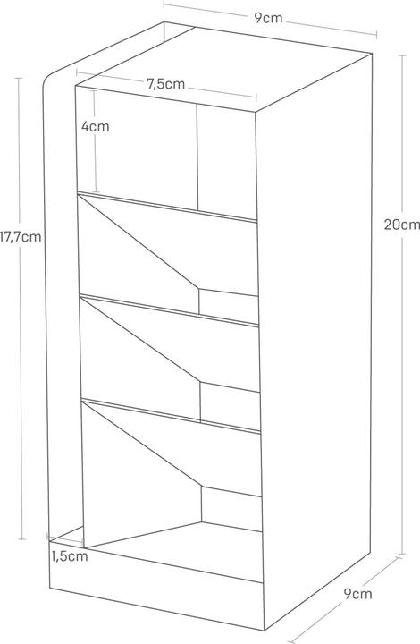 Actual product image Yamazaki Tower Pen Stand