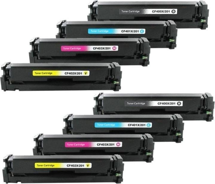 Actual product image Hermex Compatible HP Color LaserJet Pro MFP M277dw toner cartridges (M, Y, FC, C)