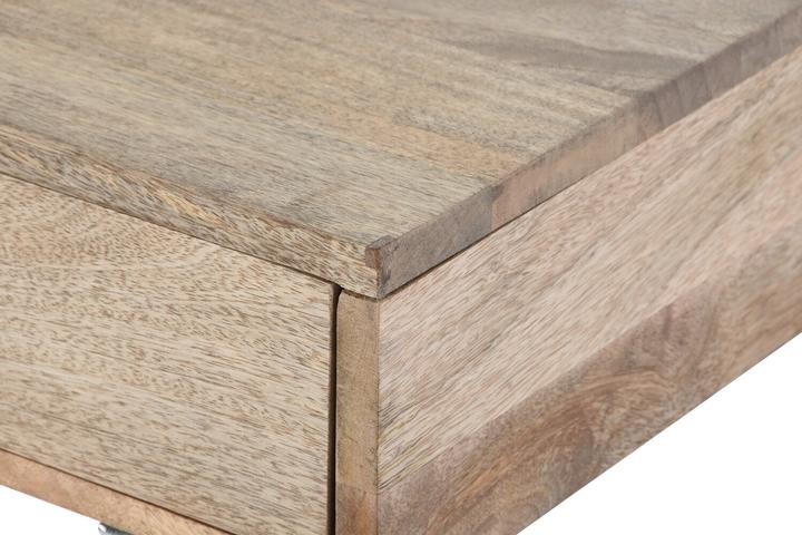 Image du produit Esprit Set of furniture Home Brown Silver Steel Mango wood 110 x 40 x 76 cm (3 Pieces) (110 x 40 x 76 cm)