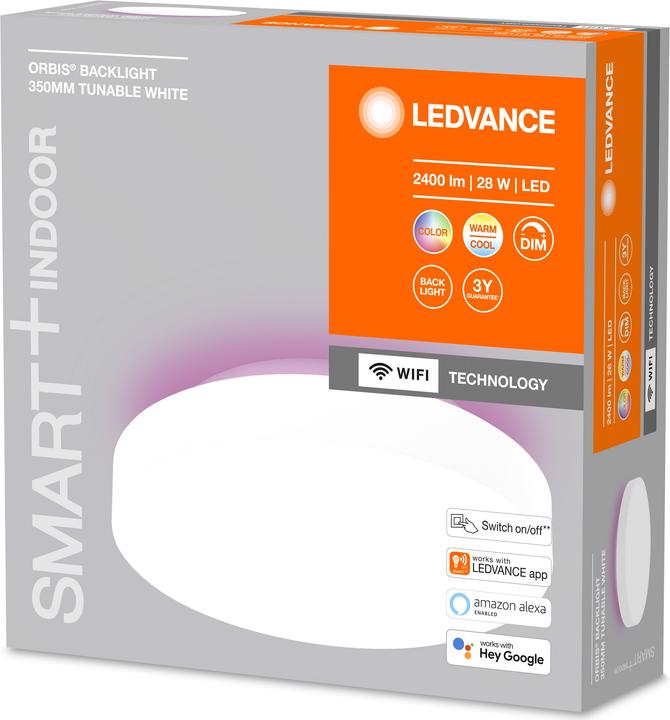 Image du produit Ledvance Smart+ Orbis Backlite Round white 35 cm 25W 1500 lum TW +RGB (2400 lm)
