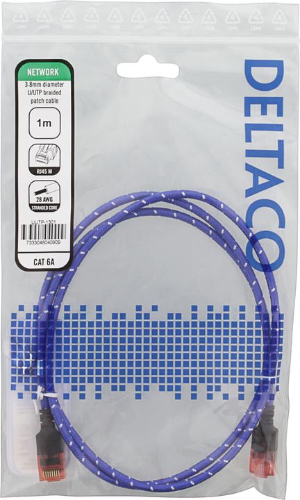 Image du produit Deltaco Gaming Câble de raccordement (U/UTP, CAT6a, 1 m)