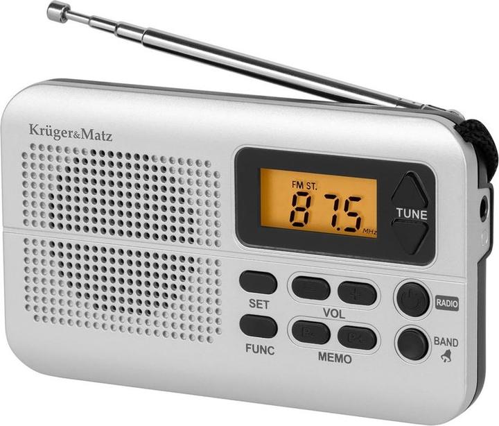 Produktbild Krüger&Matz KM 819 Portable radio, light gray (AM)