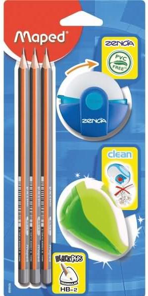 Actual product image Magni Multi Kit Maped 5-piece Eraser,Sharpener,3 Lead (1 x)