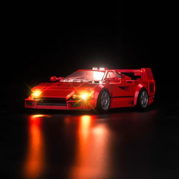 Produktbild BrickBling LED Licht Set für LEGO Ferrari F40 Supersportwagen (76934)