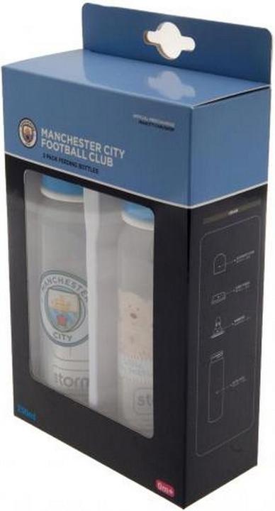 Actual product image Manchester City FC Baby Milk Bottle 2Pack (250 ml)