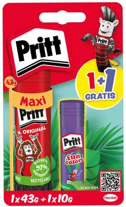 Produktbild Pritt PBS4B Stick 1x 43g + 1x 10g Farbe