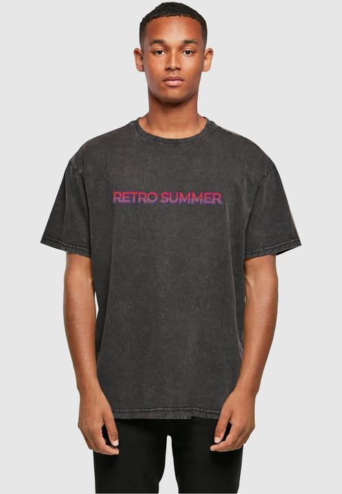Actual product image Merchcode Summer - Retro Acid Washed Oversize Tee - 116339 (XS)