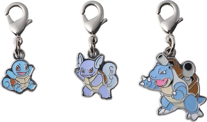 Pokémon Pokemon Center - Squirtle, Wartortle, Blastoise Schlüsselanhänger - 3 Stück
