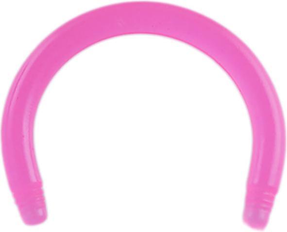 Actual product image Star Piercing Circular barbell rod pink (Acrylic, without brass)