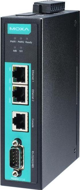 Immagine prodotto Moxa MGATE 5114-T - Gateway Modbus IEC101 a IEC104 a 1 porta, temperatura operativa da -40 a 75C