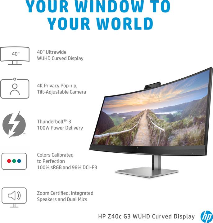 Actual product image HP Z34c G3 (3440 x 1440 pixels, 34")
