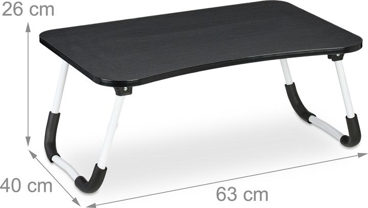 Actual product image Relaxdays Black Lap Desk
