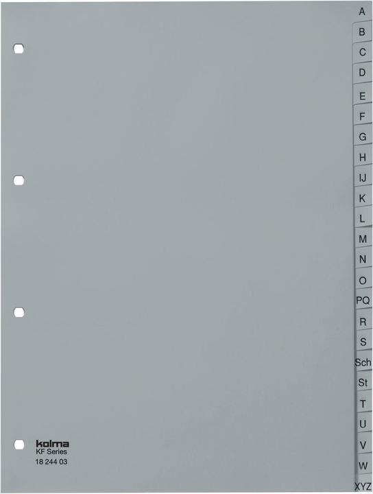Kolma Intercalaire A4 strong A-Z 24 pcs. gris