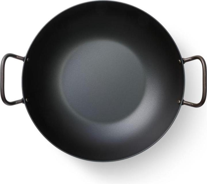 Actual product image Skottsberg Wadjan carbon steel, 34 cm diameter, 2 handles (34 cm, Wok, Carbon steel)