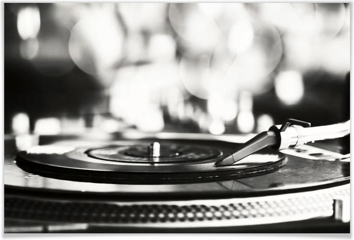 Immagine prodotto Trenddeko Disco in vinile su giradischi (60 x 40 cm)