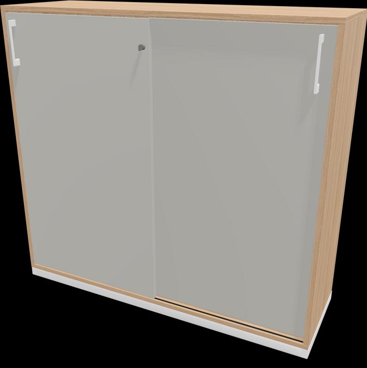 Pearl grey, White, Amber oak decor with structure
