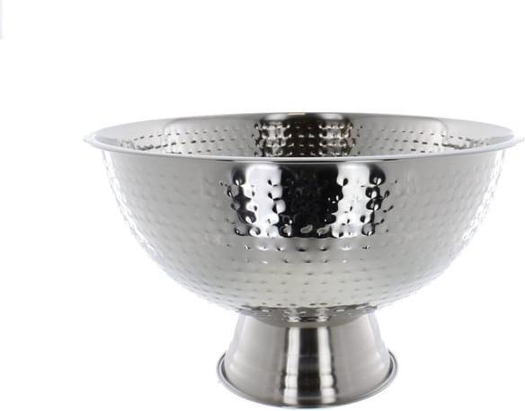 MICA Living Champagne cooler - silver - metal, hammered - ø approx. 39 cm