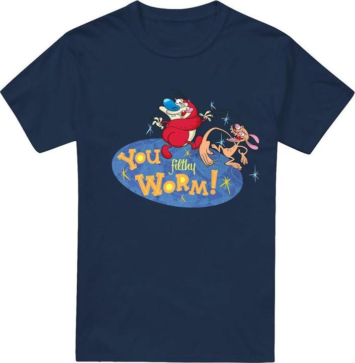 Image du produit Ren & Stimpy - T-shirt YOU FILTHY WORM! - Homme (5XL)