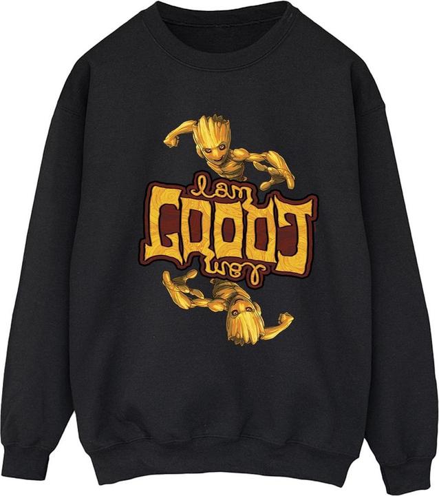 Actual product image Womens/Ladies Guardians Of The Galaxy Groot Inverted Grain Sweatshirt (S)