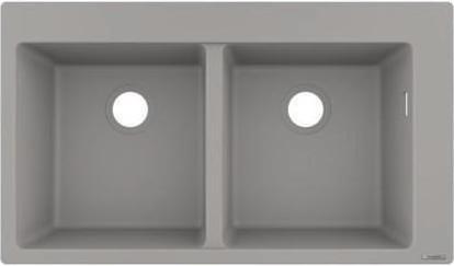Produktbild hansgrohe HG Einbauspüle 370/370 S510-F770 betongrau (Einbauspüle, 50 cm, 86.50 cm)