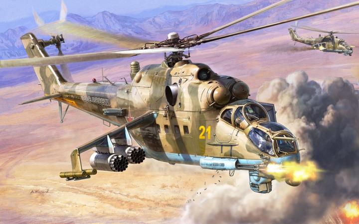 Produktbild 1:48 MIL MI-24P Russ. Attack Helicopter