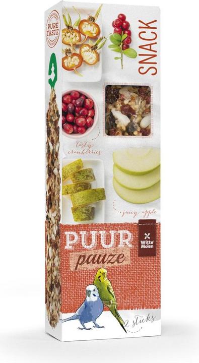 Immagine prodotto EBI Puur Pauze Sticks Budgie Mela + Rosa canina (2 x, 0.06 kg)