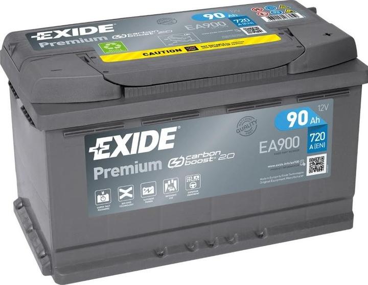 Actual product image Exide Premium EA900 (12 V, 90 Ah, 720 A)
