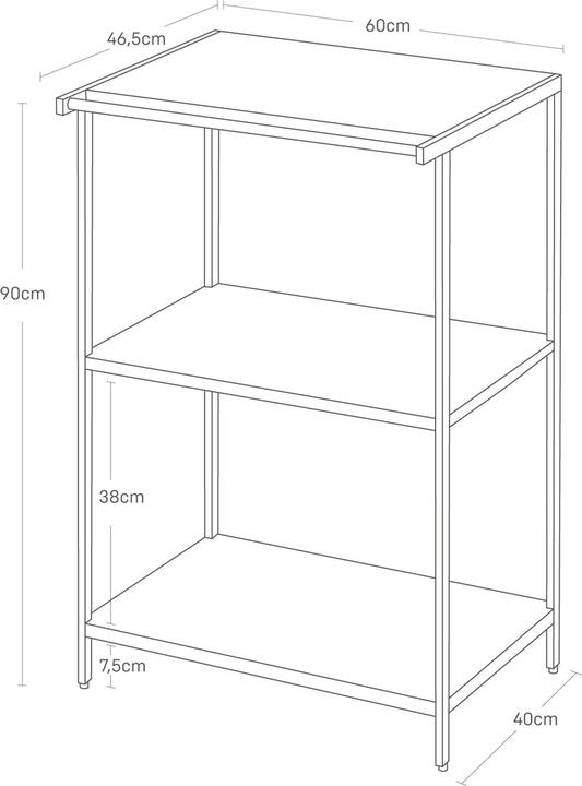 Actual product image Yamazaki 3-tier storage shelf TOWER