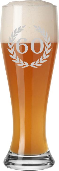 Produktbild Luxentu Weissbierglas mit Gravur 60. Jubiläum (0.50 l, 1 x)