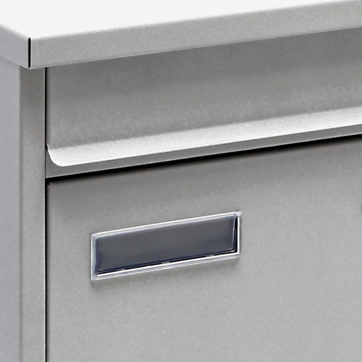 Actual product image Wiltec Name Plate Cover for Postboxes with 69x17mm Cut-Out, Spare Part for 66.8/64x16mm Name Plates
