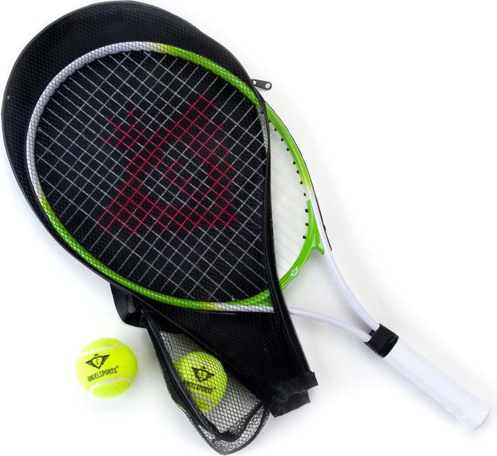 Immagine prodotto Set con racchetta da tennis, due palline da tennis e borsa