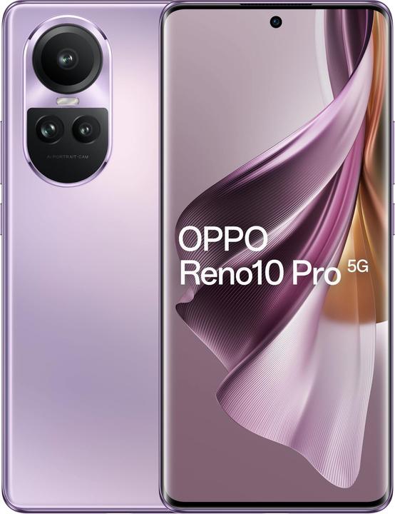 Produktbild OPPO Reno 10 Pro (256 GB, Glossy Purple, 6.70", Dual SIM, 50 Mpx, 5G)